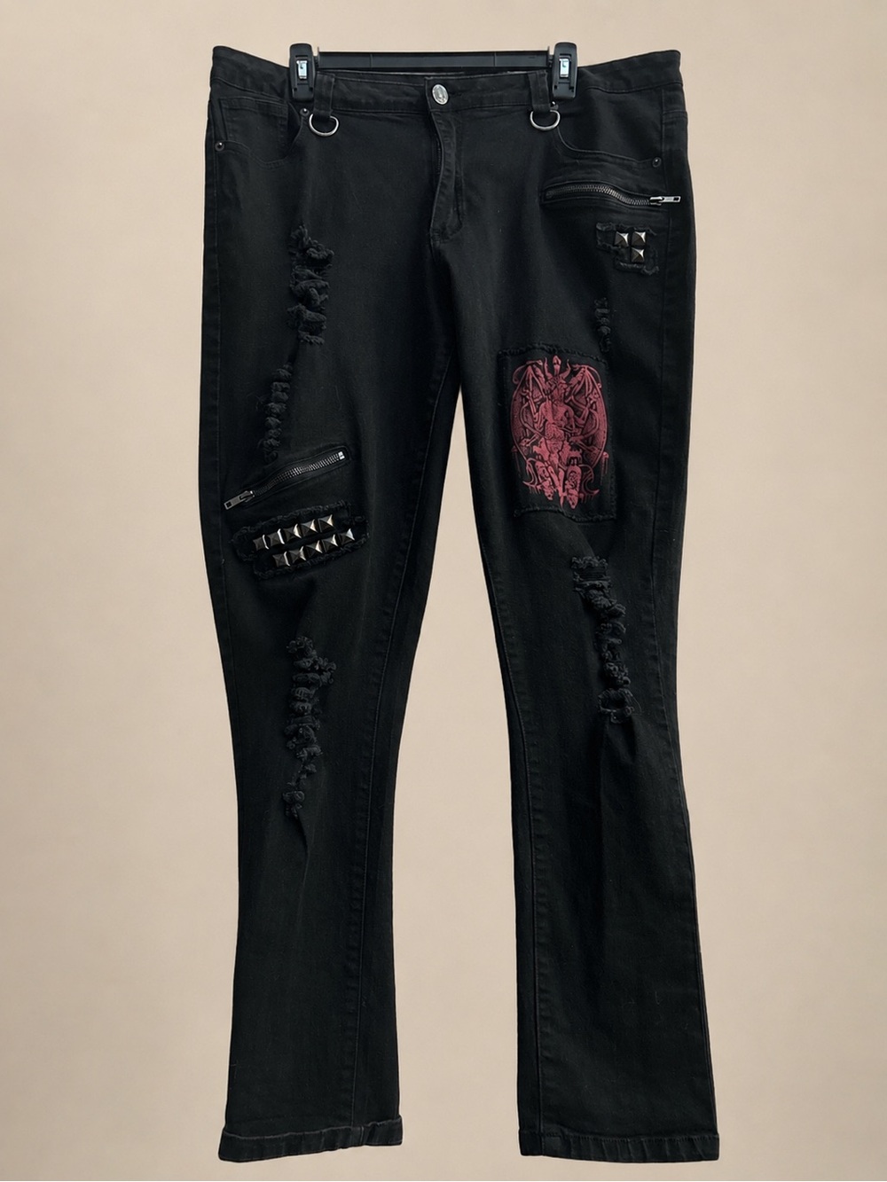 Killstar Forsaken Jeans Size XXL Excellent Condition